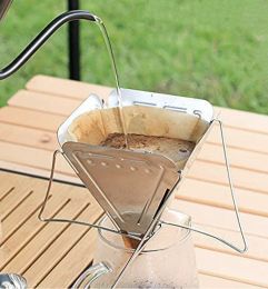 Foldable coffee drip holder Stainless steel filter cup