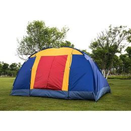 Boson shop Outdoor 8 Person Camping Tent (Color: Blue)